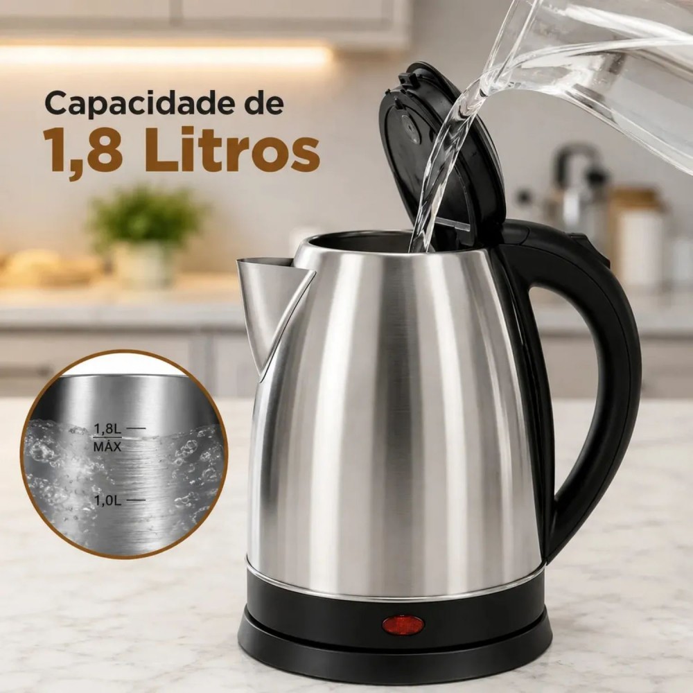 Jarra Elétrica Eterny Inox 1,8L 220V