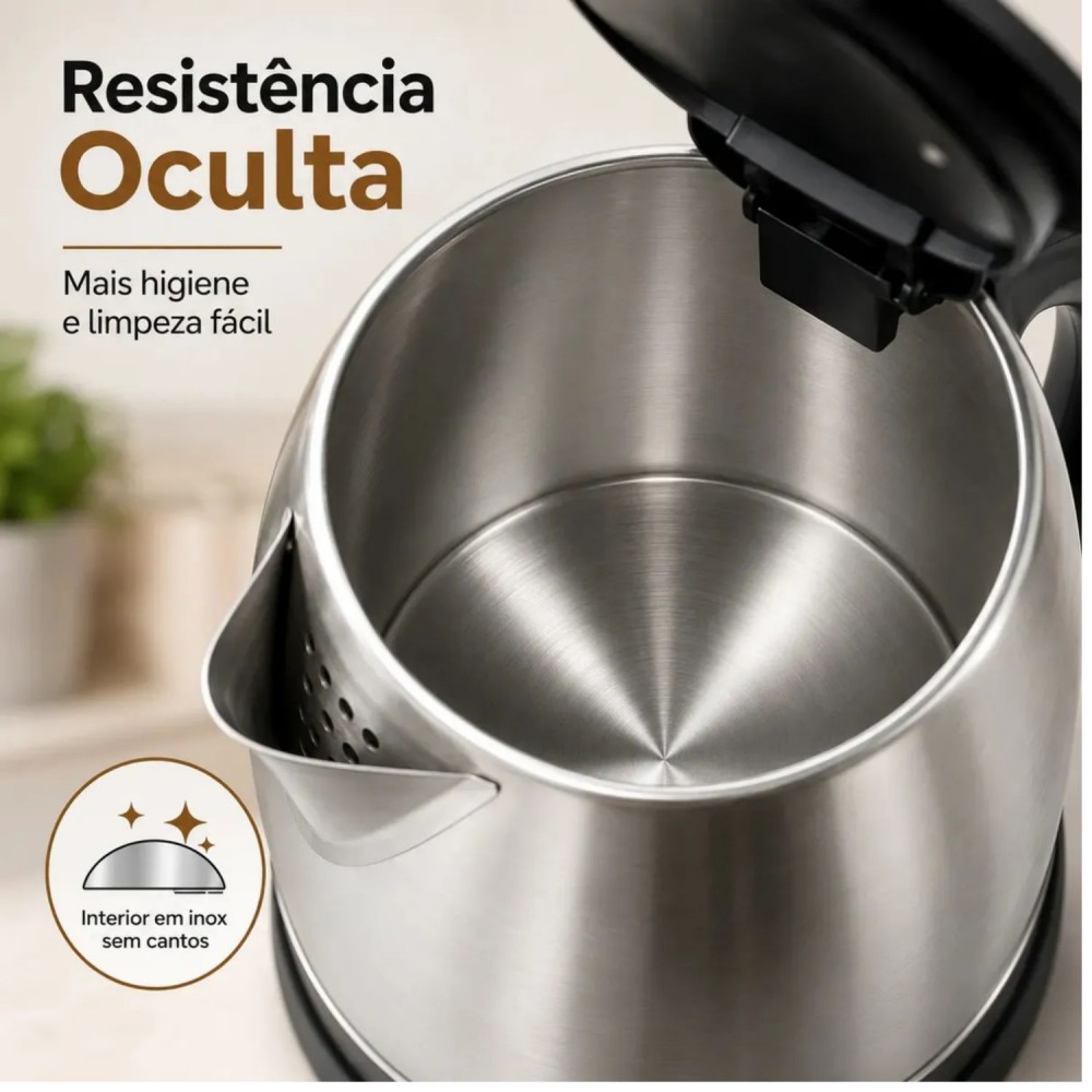 Jarra Elétrica Eterny Inox 1,8L 220V