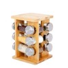 Porta Condimento com 12 peças + Suporte Giratório Bambu Yin´s