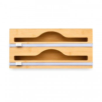 Organizador e Cortador de Rolos Duplo de Bambu Yin's