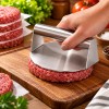 Amassador de Carne Inox Redondo 16X7,5cm RSPAN
