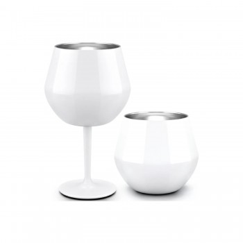 Taça Copo Térmico Inox 2 em 1 Cocktail Glass 414mL