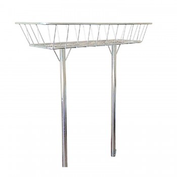 Lixeira para Calçada Dupla Sinal Verde - Galvanizada