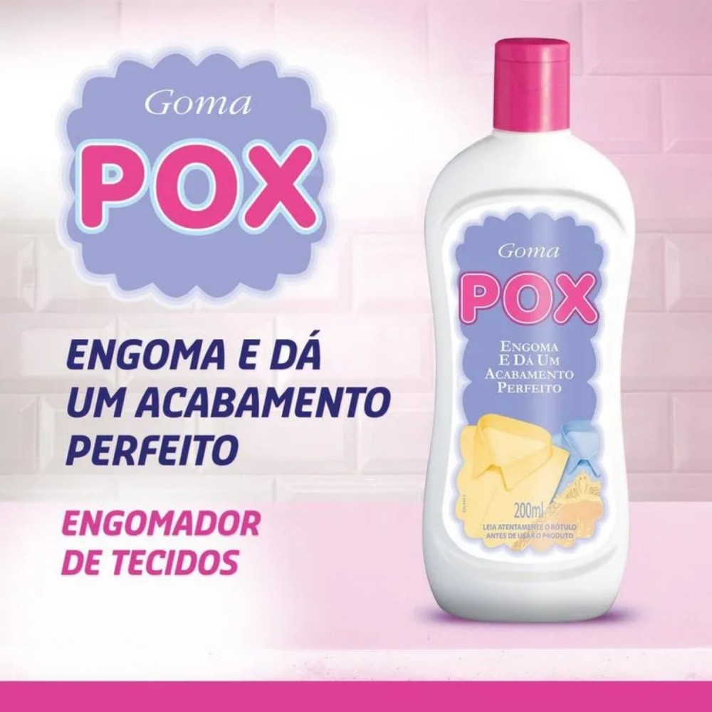 Engomador de Tecidos Goma Pox 200mL