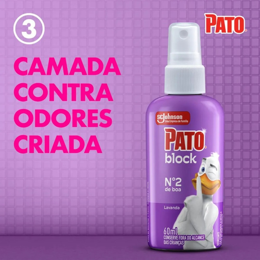 Bloqueador de Odores Sanitários Pato n° 2 Lavanda 60mL