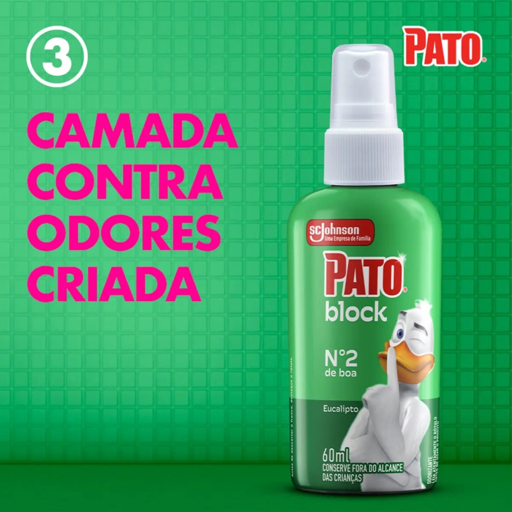 Bloqueador de Odores Sanitários Pato n° 2 Eucalipto 60mL