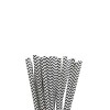 Canudo Biodegradável Papel Le Bianco 5mm Zig Zag Black com 100un.
