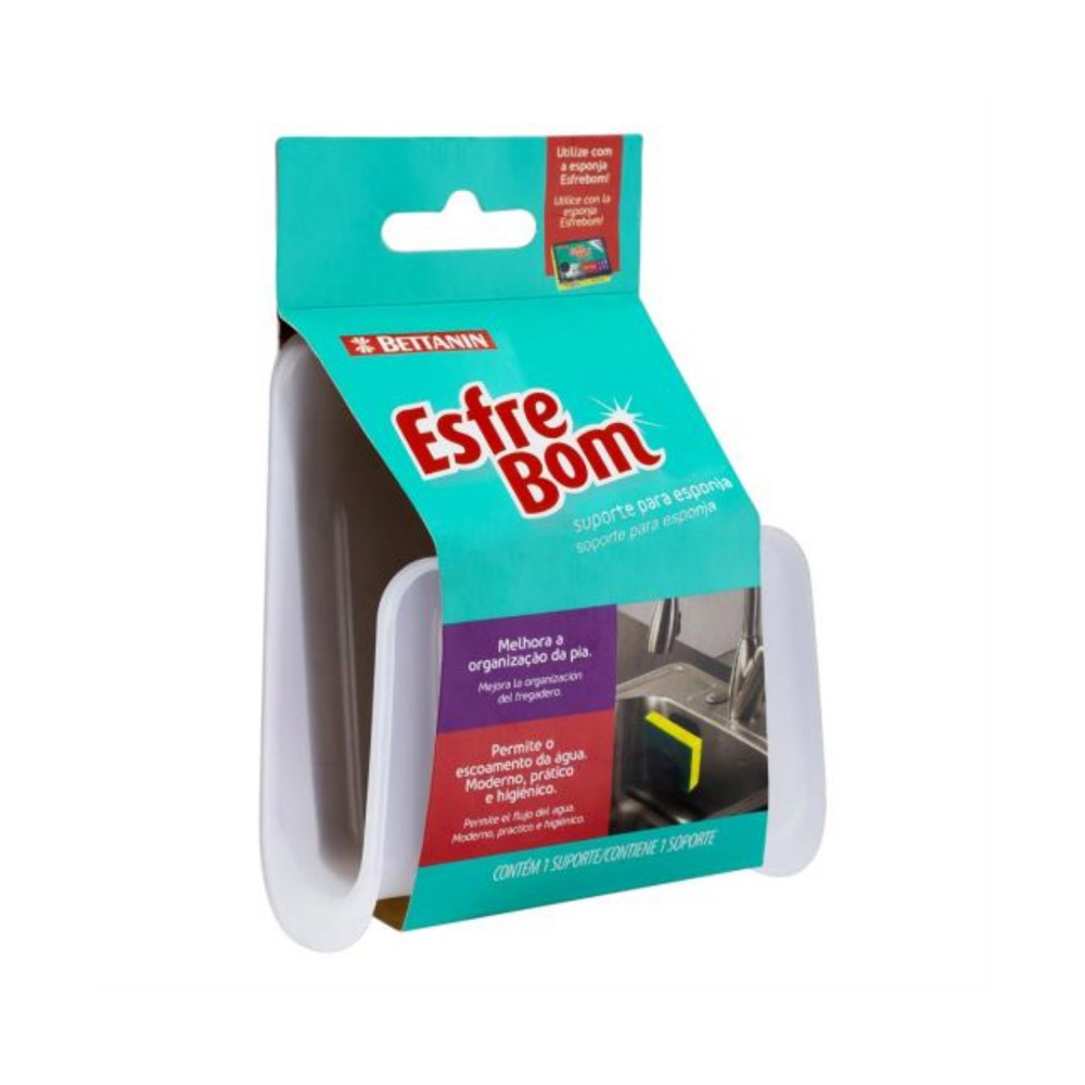 Suporte para Esponja com Ventosa Esfrebom