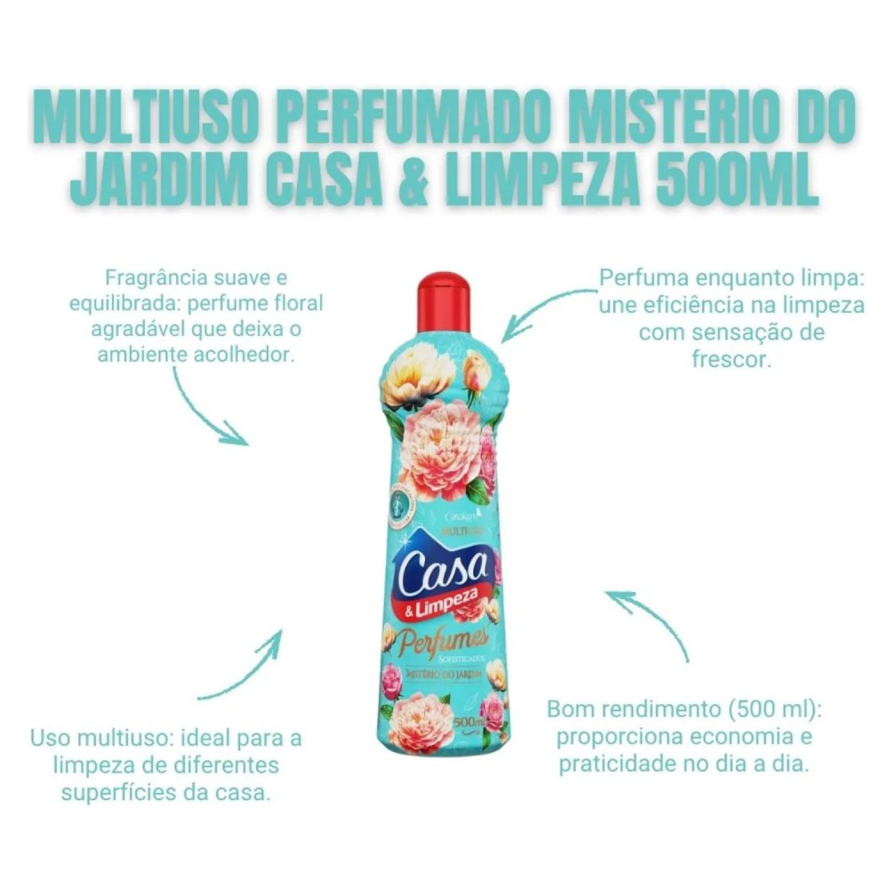 Limpador Multiuso Casa & Limpeza Mistério Jardim 500mL