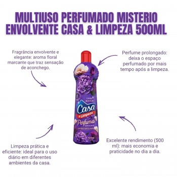Limpador Multiuso Casa & Limpeza Mistério Envolvente 500mL
