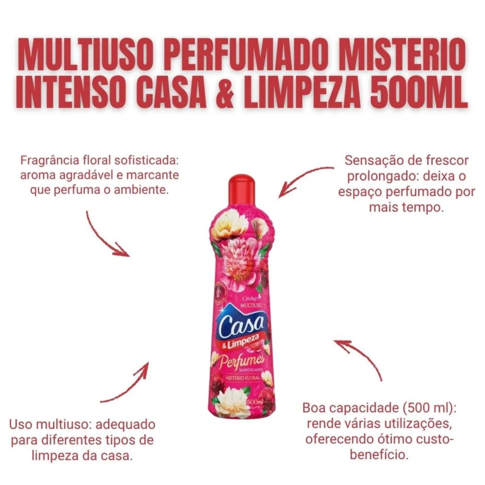 Limpador Multiuso Casa & Limpeza Mistério Floral 500mL