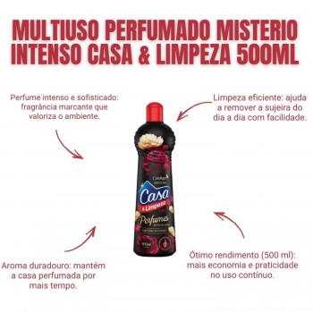 Limpador Multiuso Casa & Limpeza Mistério Intenso 500mL