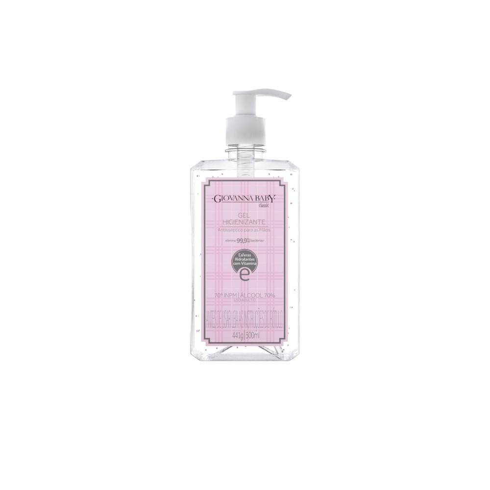 Álcool em Gel 70%  500mL Giovanna Baby Classic 