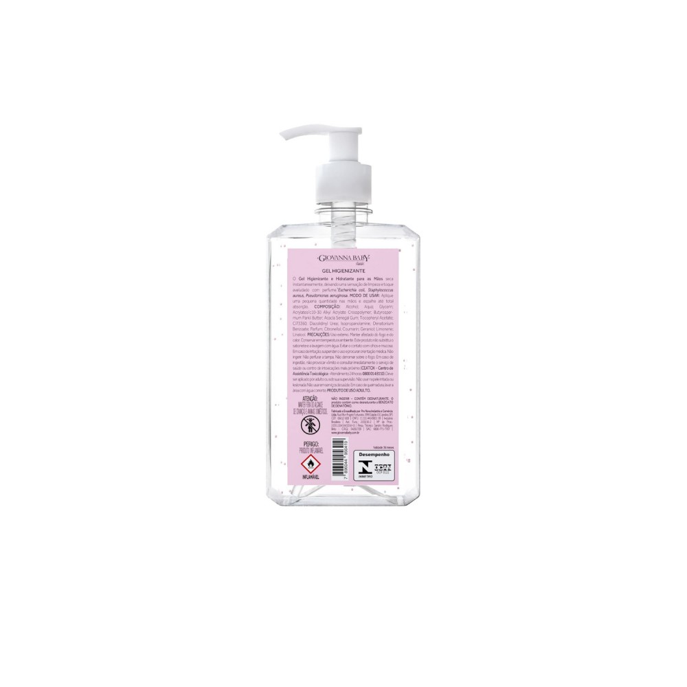 Álcool em Gel 70%  500mL Giovanna Baby Classic 