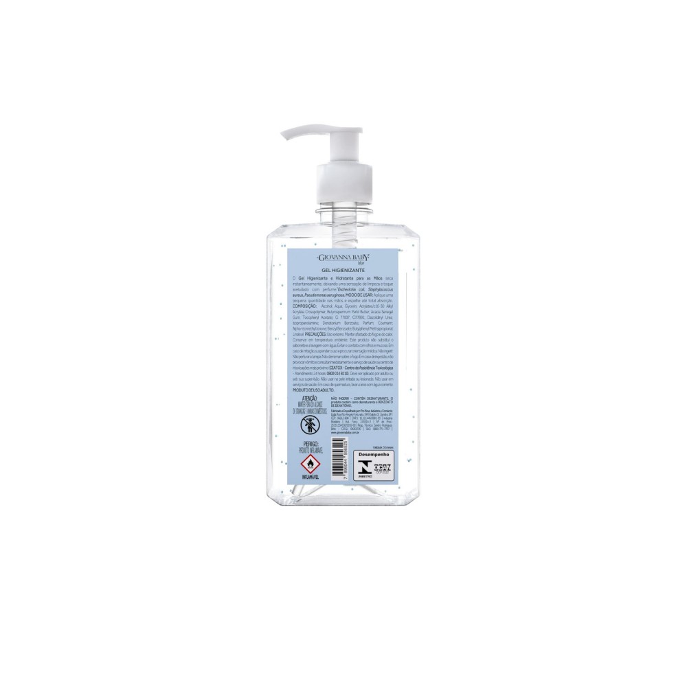 Álcool em Gel 70%  500mL Giovanna Baby Blue