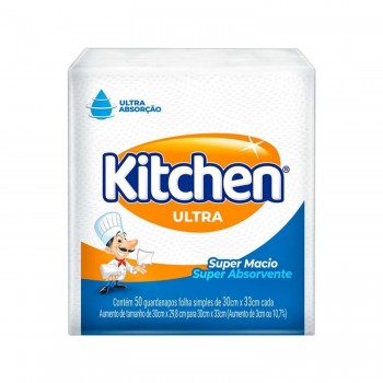 Guardanapo de Papel Kitchen 30x33cm com 50 folhas