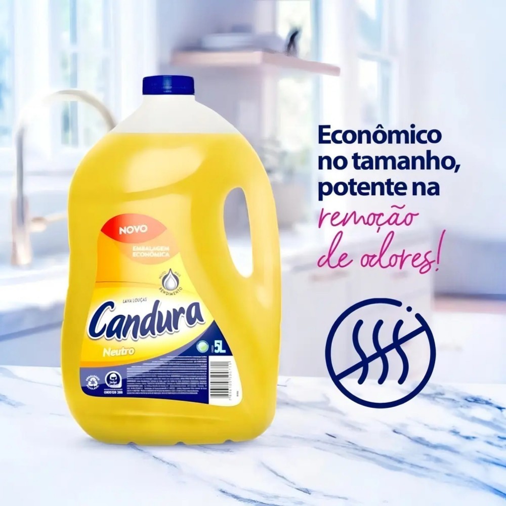 Detergente Líquido Candura Neutro 5L