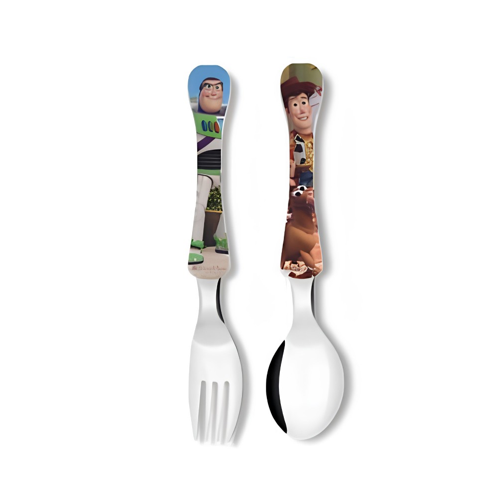 Conjunto de Talher Infantil Simonaggio com 2 peças Toy Story