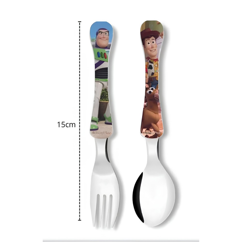 Conjunto de Talher Infantil Simonaggio com 2 peças Toy Story