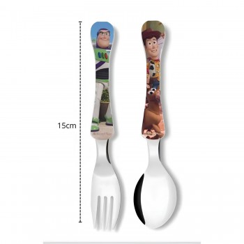 Conjunto de Talher Infantil Simonaggio com 2 peças Toy Story