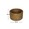 Vaso de Fibra de Coco n°2 Agrofor 18x10cm