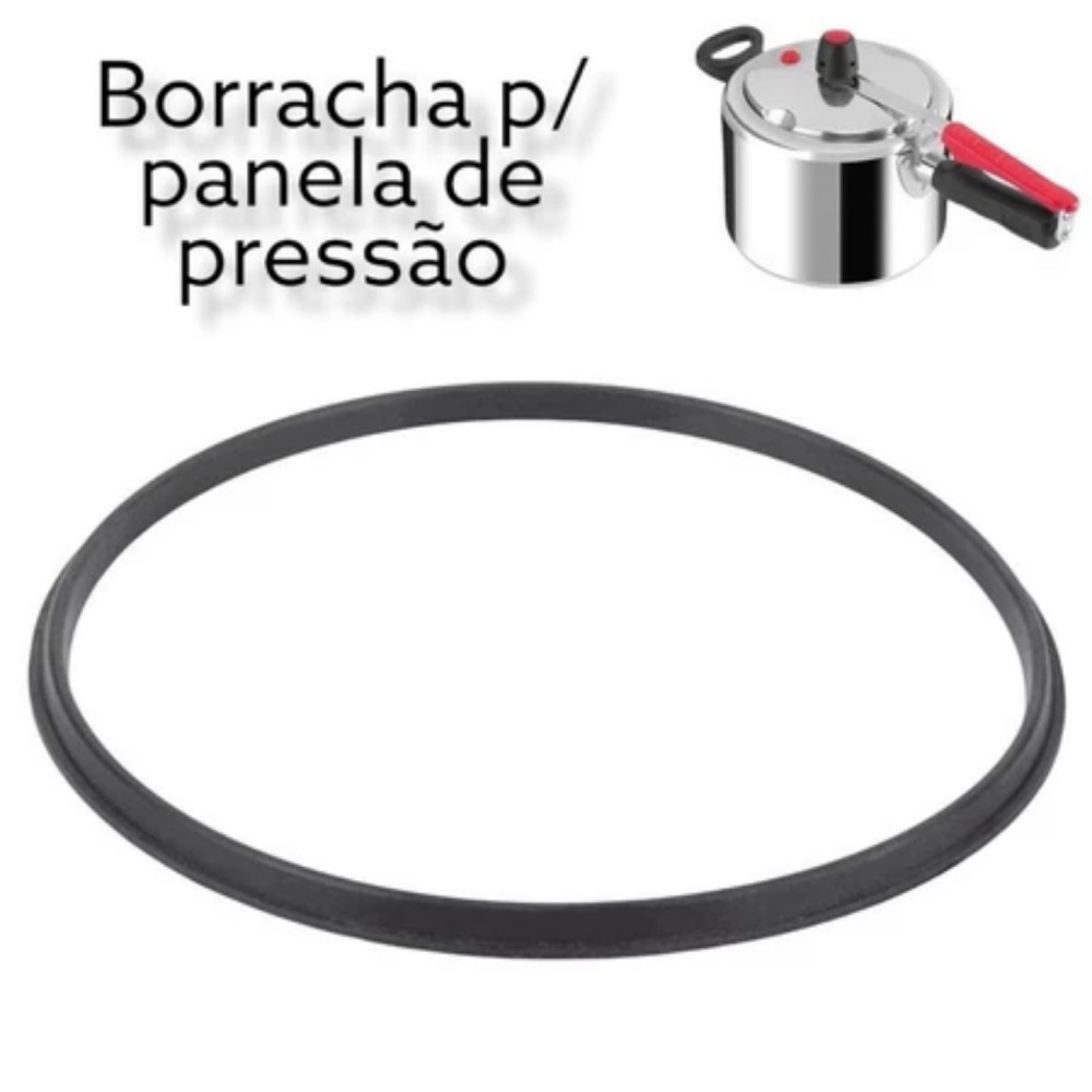 Borracha para Panela de Pressão Forsan Preta 4,5L