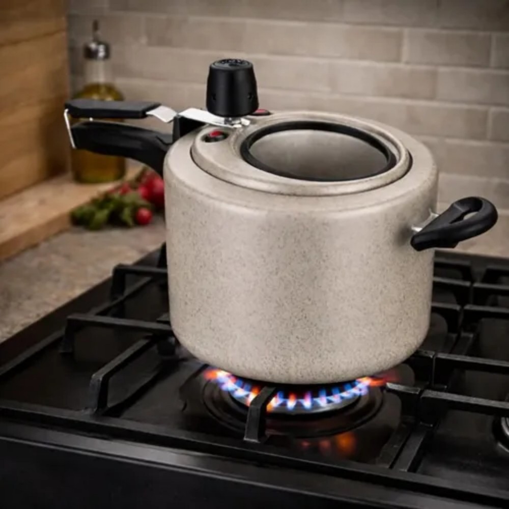 Panela de Pressão Antiaderente 4,5L com Visor MTA Vanilla