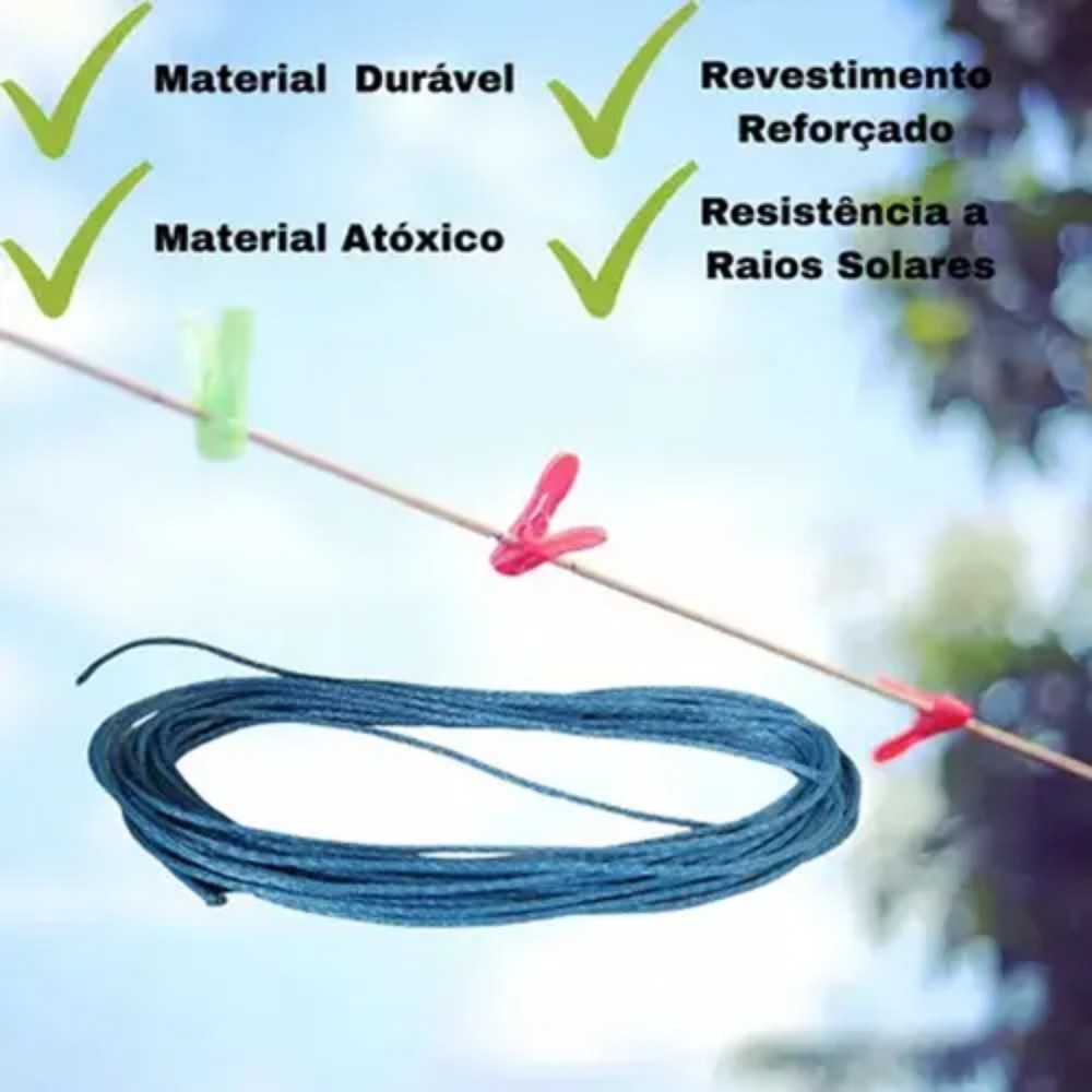Corda de Varal n° 10 Polifort com 10m