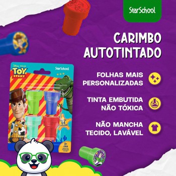 Carimbo Auto Tintado Toy Story com 4un.