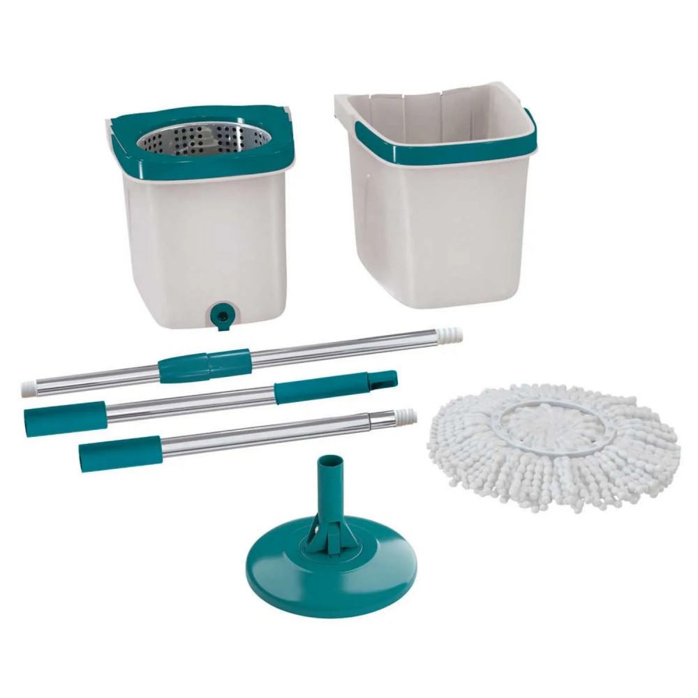 Balde e Mop Giratório Spin Flash Limp Fit Duas Águas