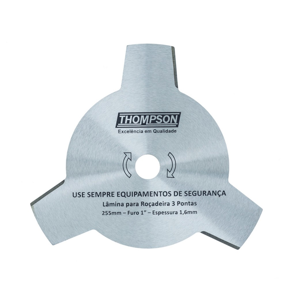 Lâmina para Roçadeira 3 Facas 1"x250mm Thompson