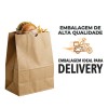 Saco de Papel Kraft Liso Delivery 39x16x32cm com 50un.