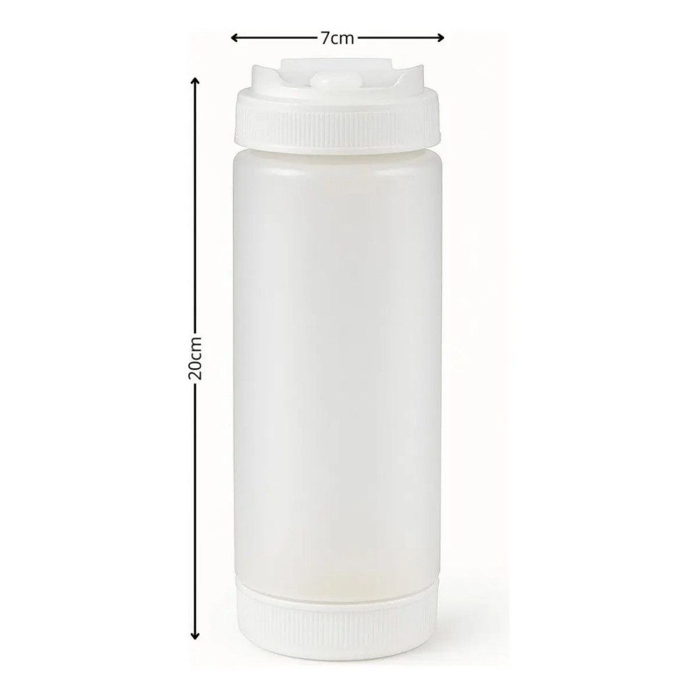 Bisnaga de Plástico Invertida Solrac 550mL Profissional