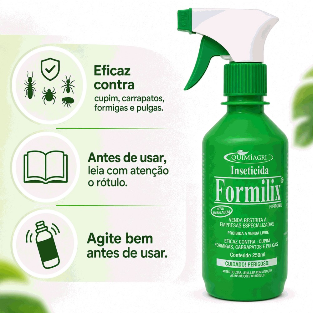 Formicida Líquido Formilix 250mL com Pulverizador