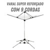 Varal de Chão de Alumínio Giratório Sanches 
