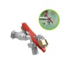 Torneira Esfera para Jardim 3/4" Super Metais com Furo para Cadeado