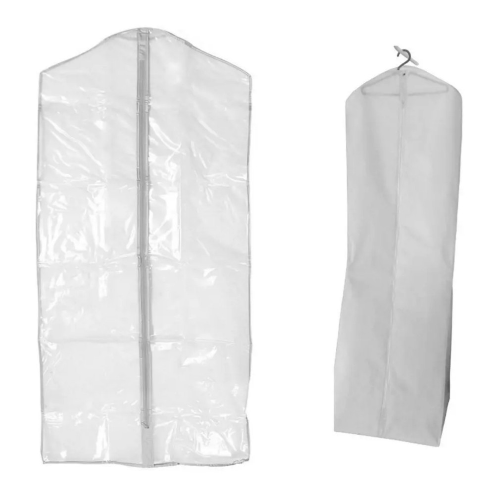 Capa Protetora de Vestido Jolular 60x130cm Branco