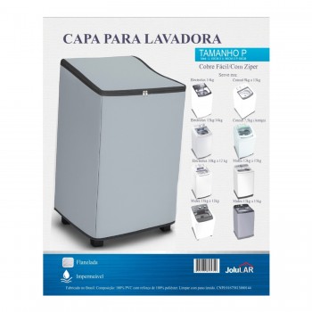 Capa para Máquina Lavar Roupas Jolular P com Zíper