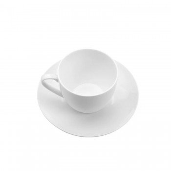 Xícara de Porcelana com Pires 200mL Lyor Clean