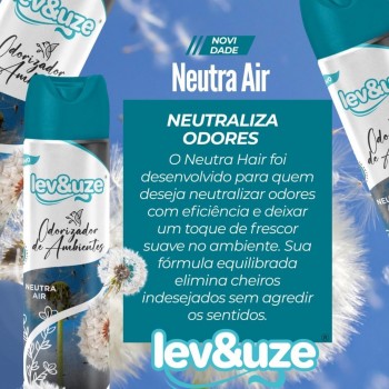Aromatizador Aerossol Lev&Uze 400mL Neutralizador Tira Odores