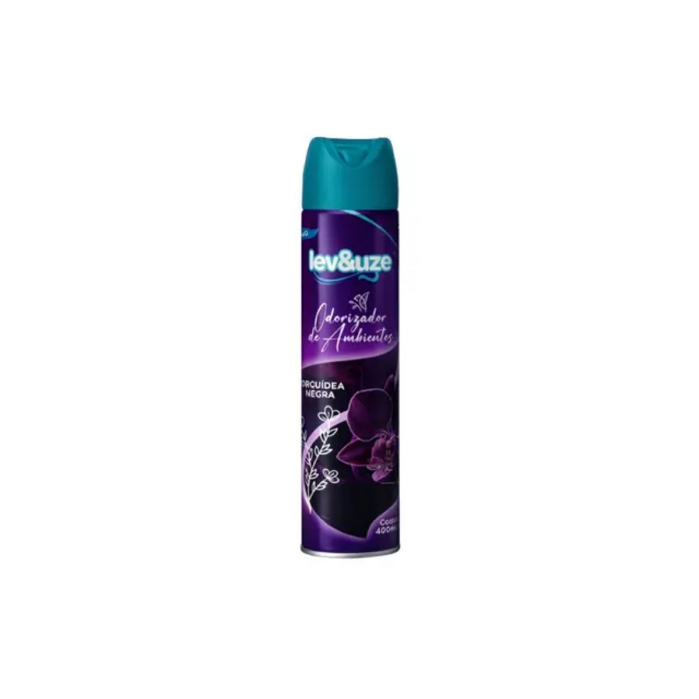 Aromatizador Aerossol Lev&Uze 400mL Orquídea Negra