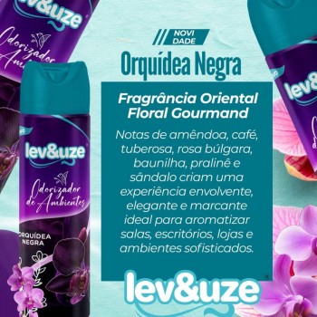 Aromatizador Aerossol Lev&Uze 400mL Orquídea Negra