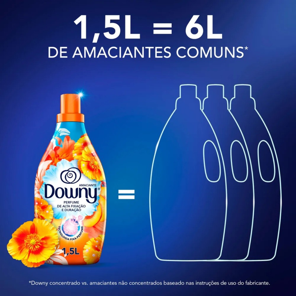 Amaciante Concentrado Downy 1,5L Verão Tropical