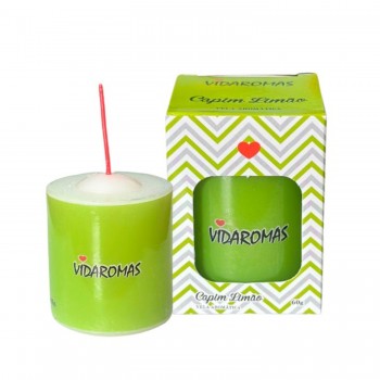 Vela Aromática Capim Limão 60gr Vidaroma