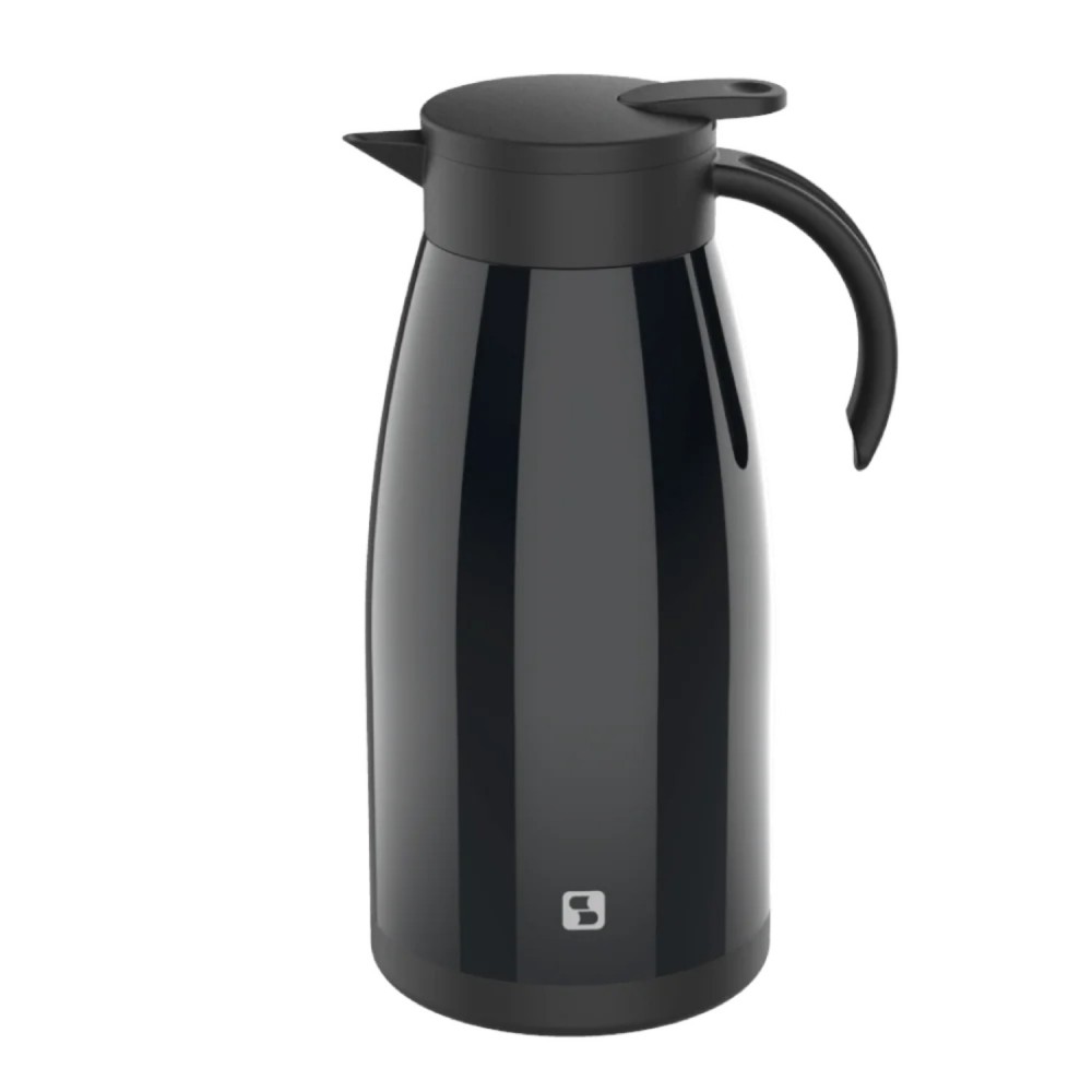 Garrafa Térmica Botão 1,5L Soprano Elegance Preto