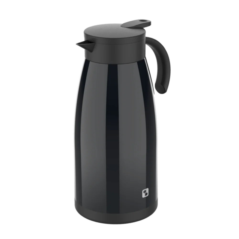 Garrafa Térmica Botão 1,5L Soprano Elegance Preto