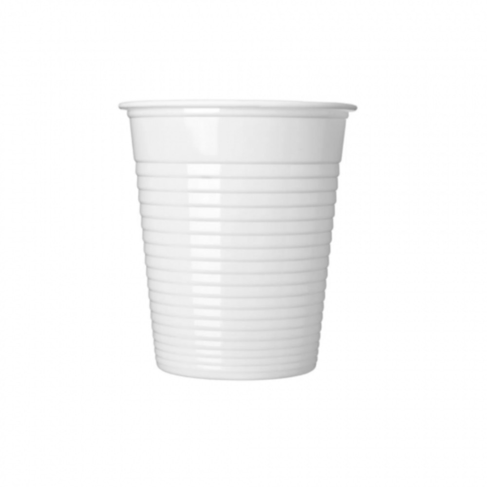 Copo Plástico Descartável 180ml GLight Branco com 100 unid.