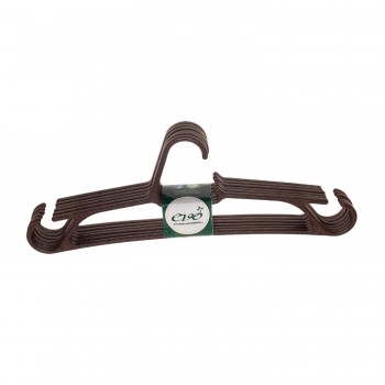 Cabide para Roupas Evo com 3 unidades Imbuia 