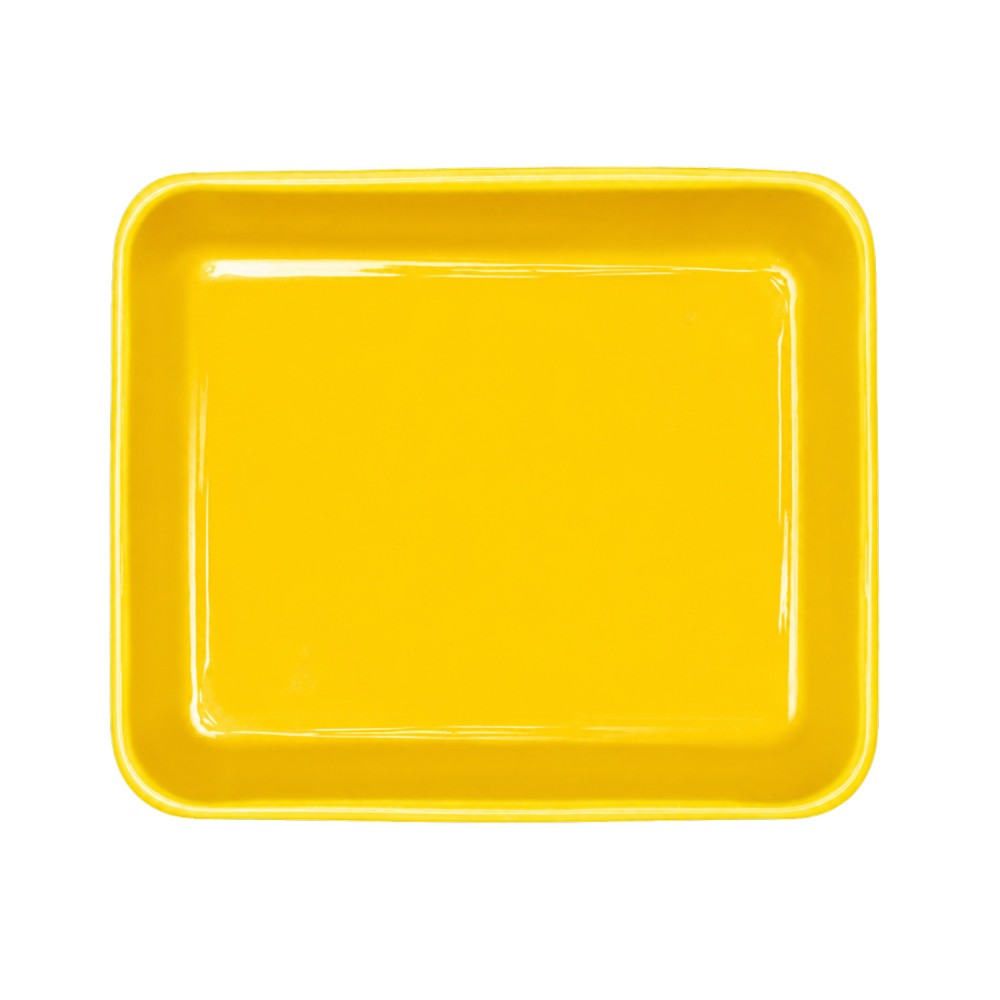 Cuba Porcelana 1/2 Gourmet Germer 25x29x6,6cm 3088mL Amarelo 