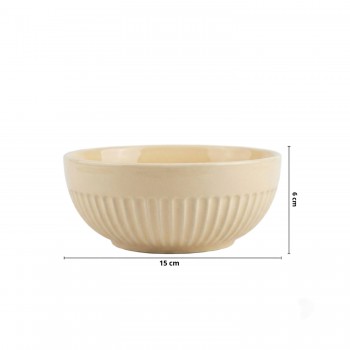 Tigela de Porcelana 630mL Assar e Servir Germer Marfim